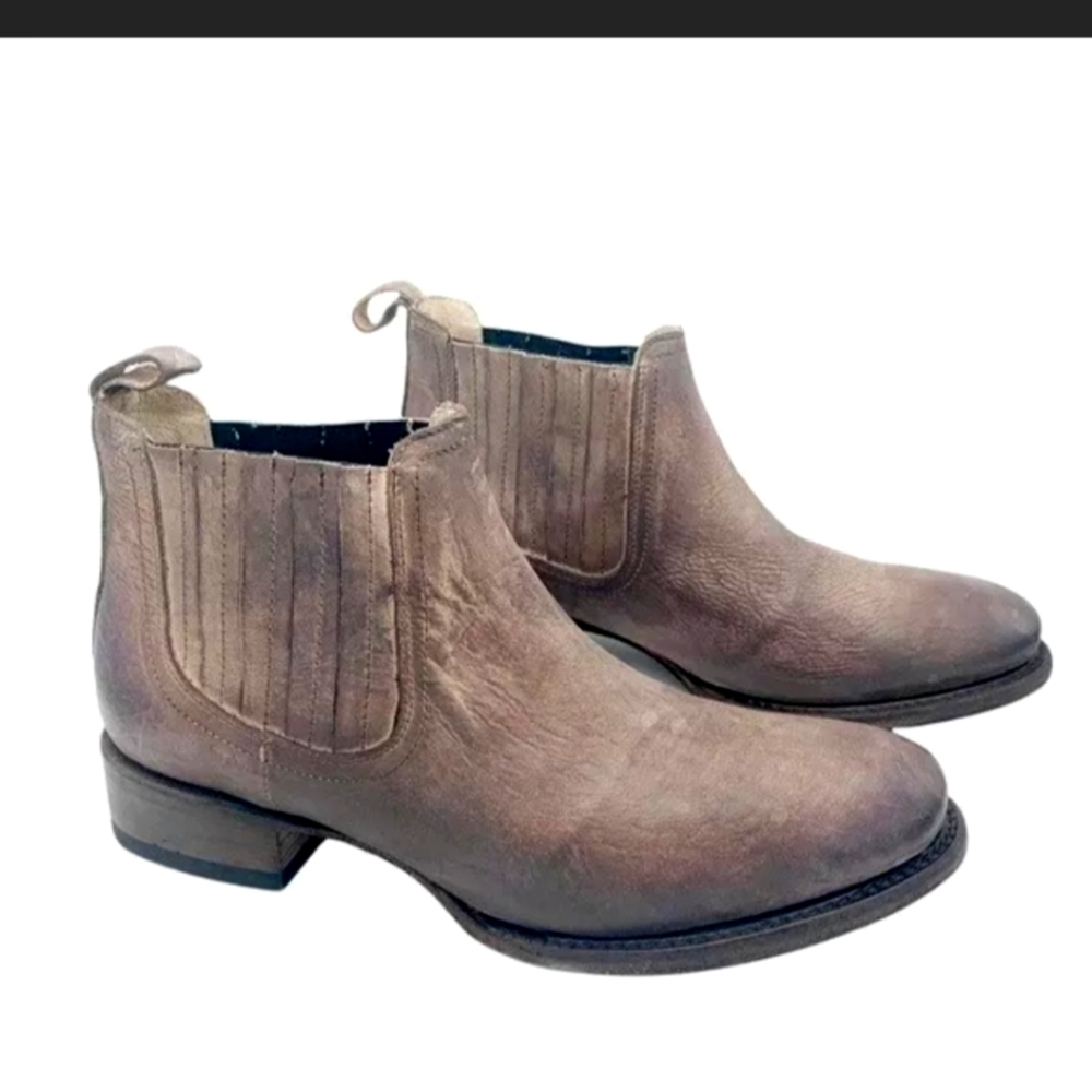 Freebird Argo Men’s Chelsea Taupe Boot Size 10 Distressed